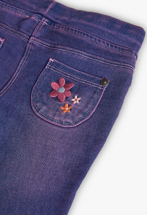 Boboli Denim Flare Trousers - Image 4