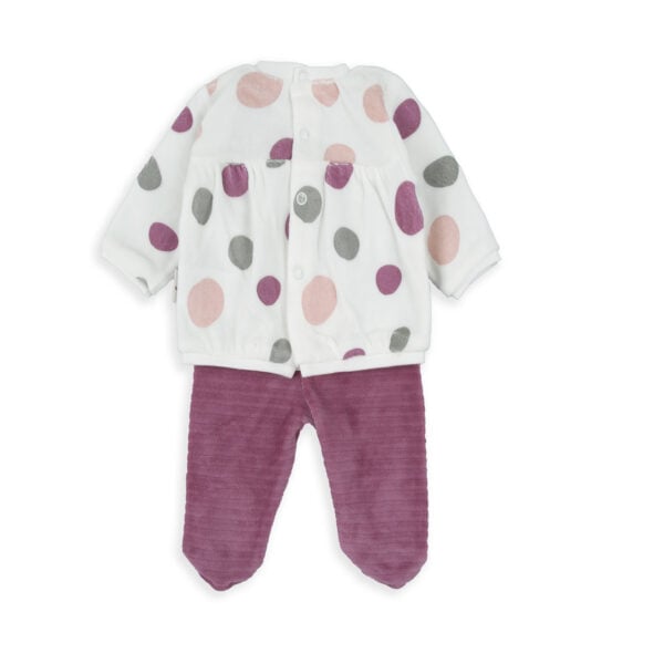 babybol cherry velour two piece set