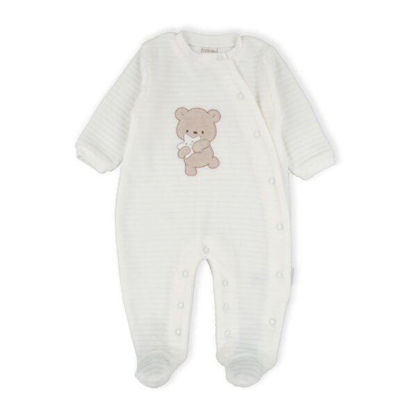 Babybol Cute Teddy All in One Babygrow and Hat Set - Image 2