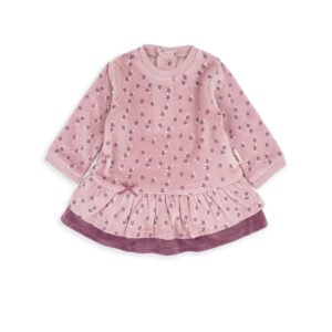 Babybol Velour Floral Dress