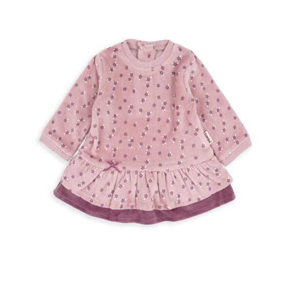 Babybol Velour Floral Dress