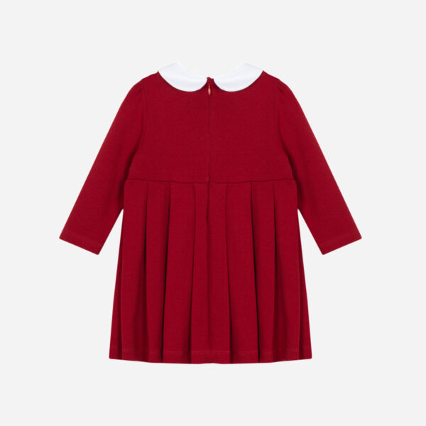 Patachou Red Knit Collared Dress - Image 3