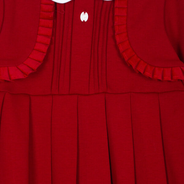 Patachou Red Knit Collared Dress - Image 2