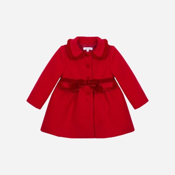 Patachou red traditional wool coat