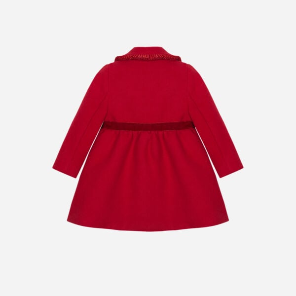 Patachou Red Wool Traditional Coat - Image 3