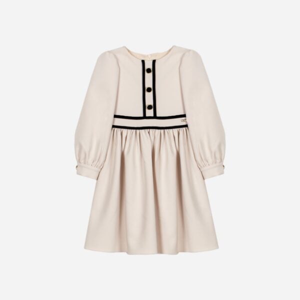 Patachou Ivory Crepe Dress - Image 2