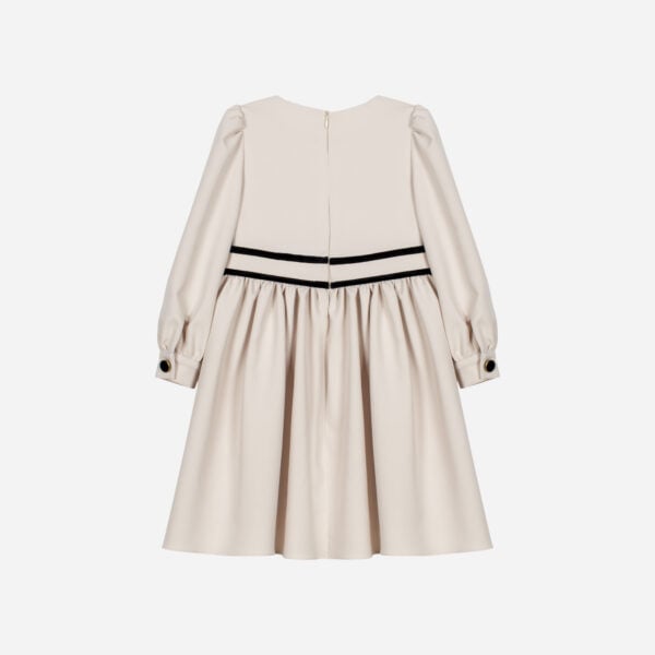Patachou Ivory Crepe Dress - Image 3