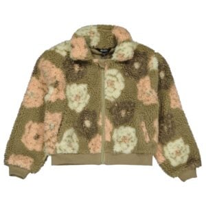 Quapi green fleece zip up jacket