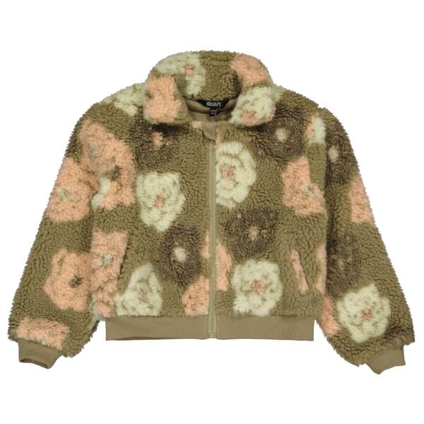 Quapi green fleece zip up jacket