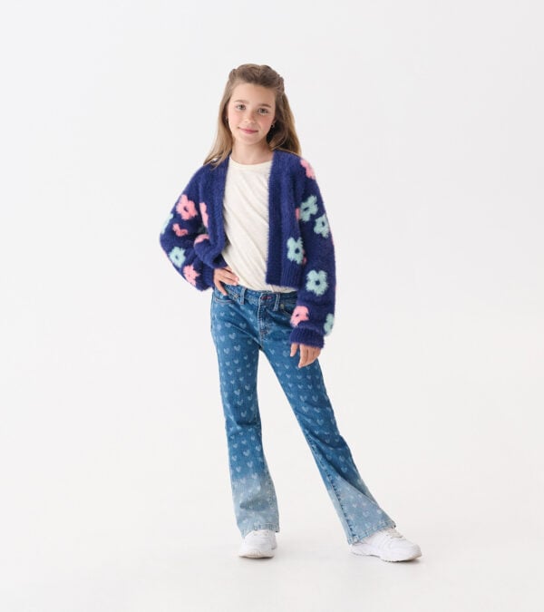 Hatley Girls Hearts Flared Leg Denim