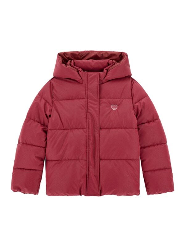 Guess burgundy puffer jacket
