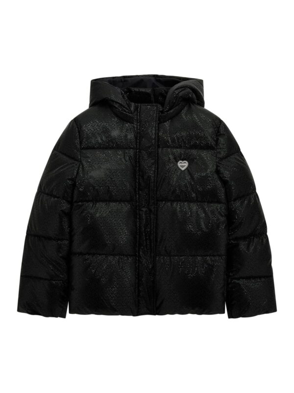 Guess Black puffer jacket with hood