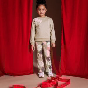 Quapi green sweater and flared trouser set 1