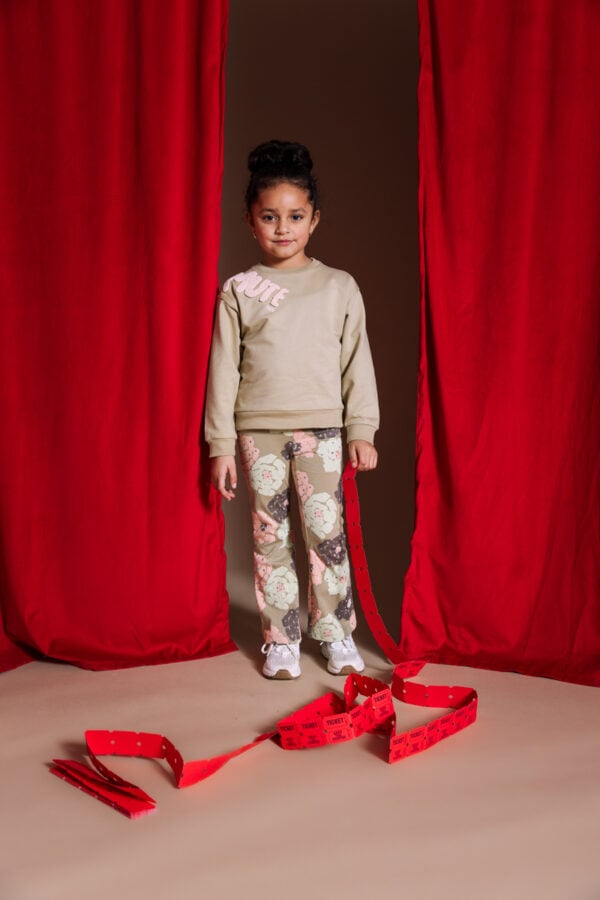 Quapi green sweater and flared trouser set 1
