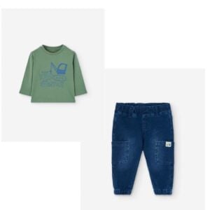 Losan Enjoy Today Top and Denim Pants Set