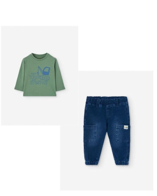 Losan Enjoy Today Top and Denim Pants Set