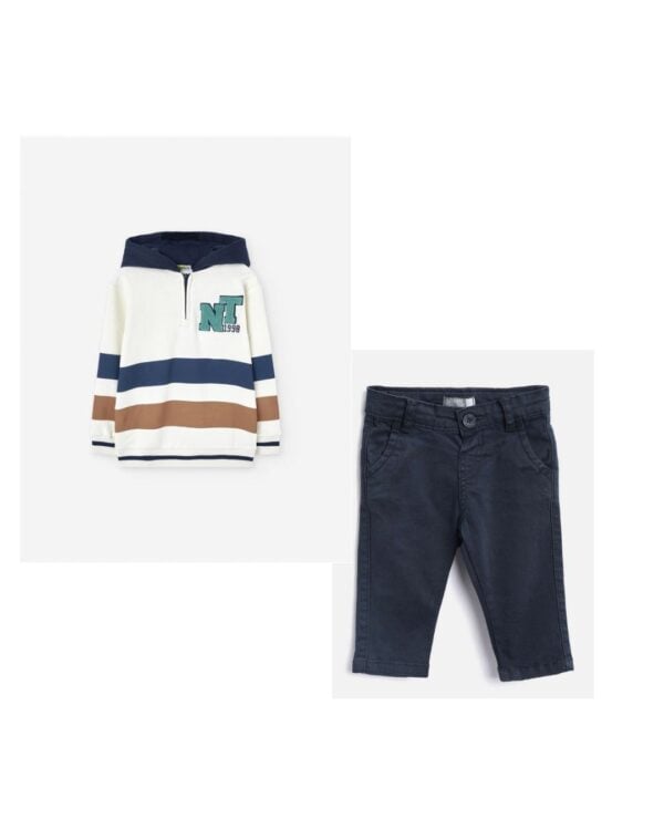 Losan sweater and navy chino set