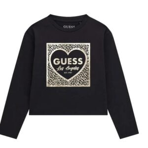Guess Heart Logo Long Sleeve Top