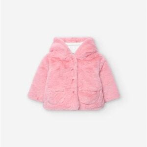 Losan Little Flowers Fluffy Button Coat