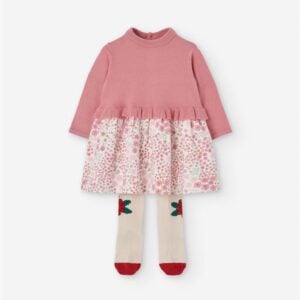 Losan Little Flowers Dress and Tights Set