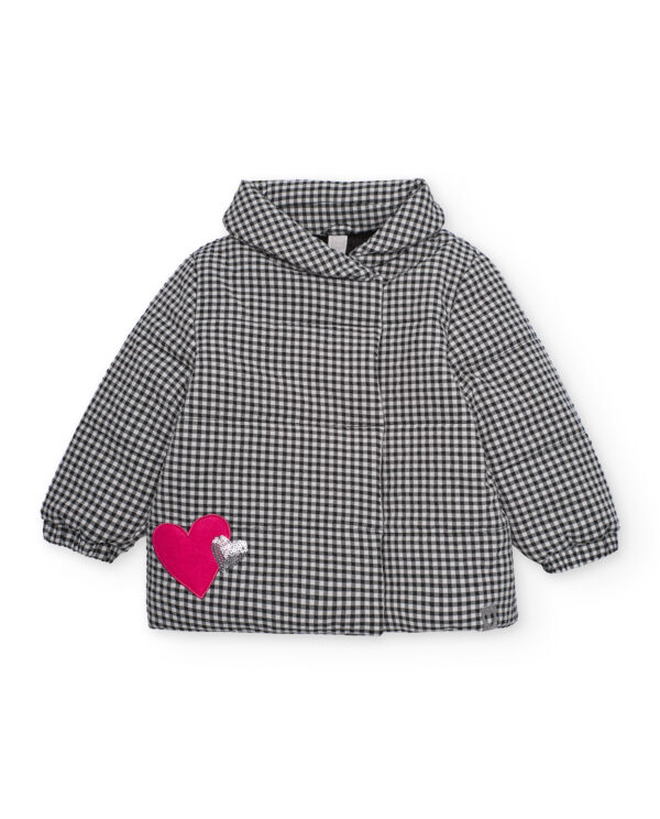 Tuc tuc grey and black vichy coat