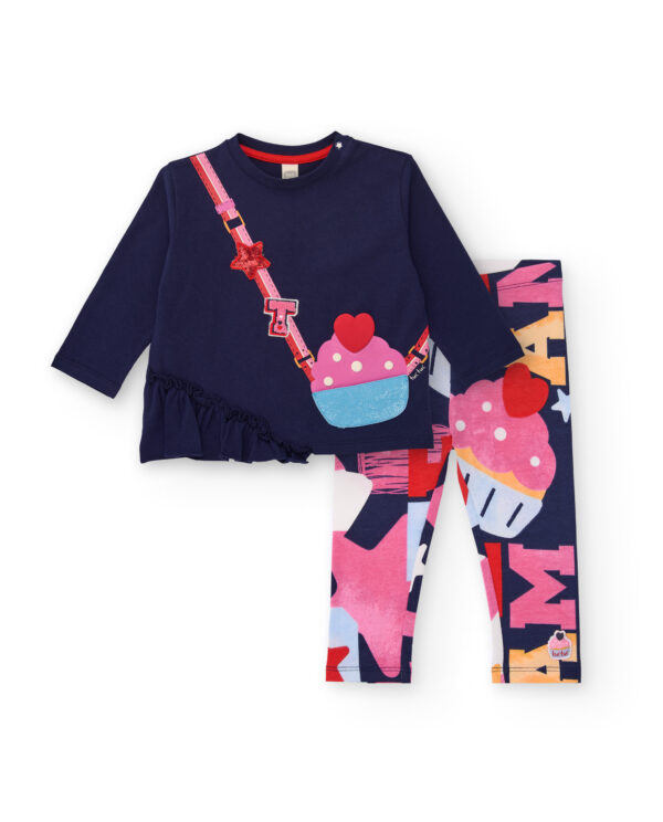 Tuc tuc go team go navy legging set