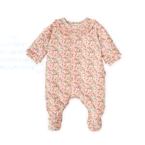 tutto piccolo Pink Floral Cotton Jersey Babygrow