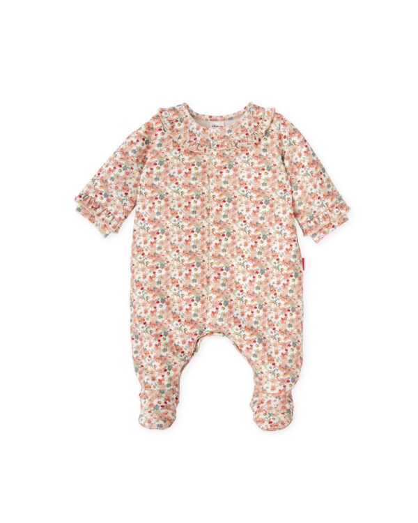 tutto piccolo Pink Floral Cotton Jersey Babygrow