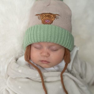 Ziggle Highland Cow Wooly Hat and Mittens