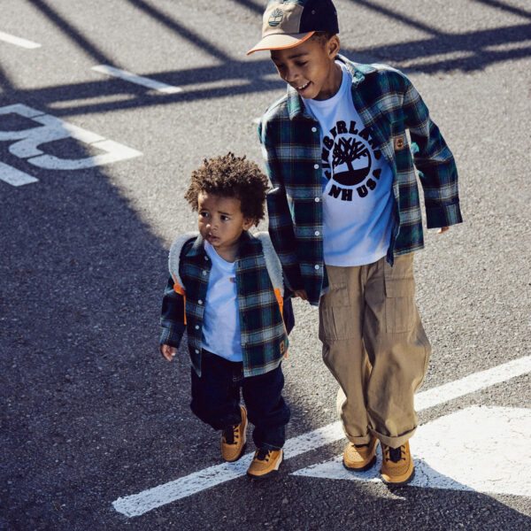 Timberland Green Check Cotton Flannel Shirt - Image 2