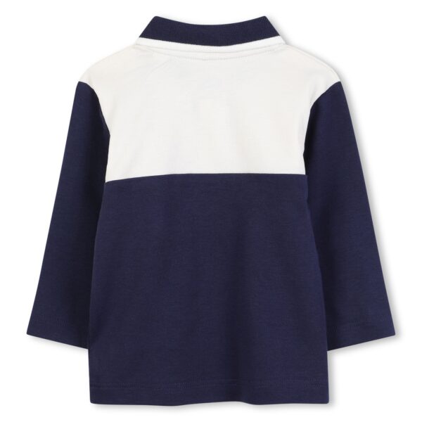 Timberland Navy Blue Cotton Jersey Polo Top - Image 2