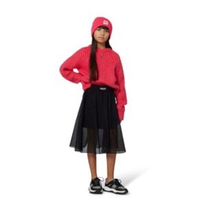 DKNY black mesh skirt
