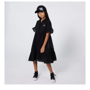 DKNY black mesh dress