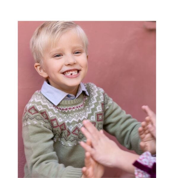 Tutto Piccolo Sweater and Shirt Set