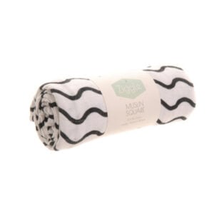 ziggle black and white muslin cloth
