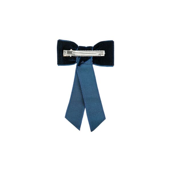 Condor Coquette hair clip with velvet bow - navy 480 - Image 2