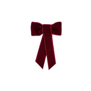 Condor Coquette hair clip with velvet bow - Red 578
