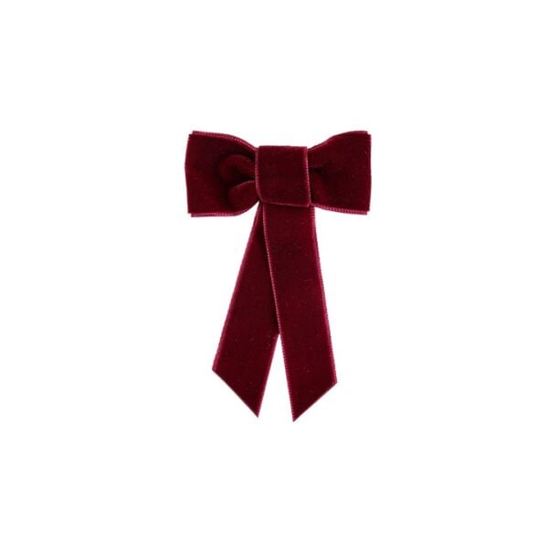 Condor Coquette hair clip with velvet bow - Red 578