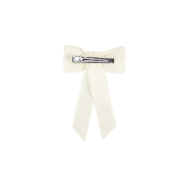 Condor Coquette hair clip with velvet bow - Cava 303 - Image 2