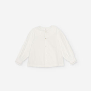 Zippy Button Down Blouse With Collar
