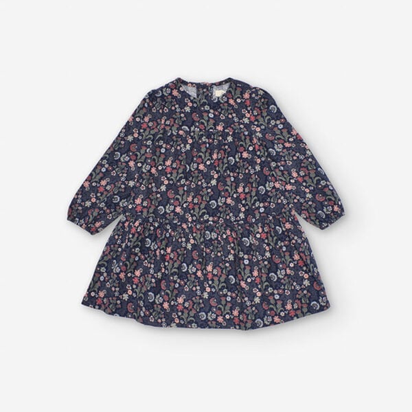 zippy floral corduroy dress