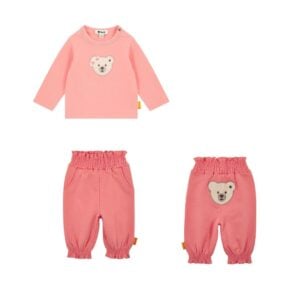 Steiff Cute Pink Long Sleeve Top and Jogger Set