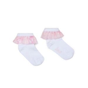 Little A by A Dee Odette Bow print frill socks