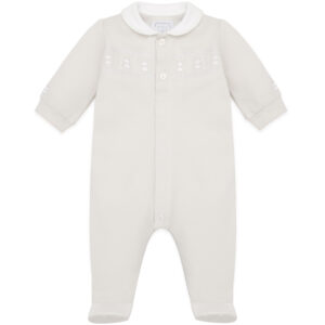 Emile et Rose Jesse Stone Unisex Front Opening Babygrow and Hat