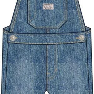 Levi's Washed Blue Denim Dungarees