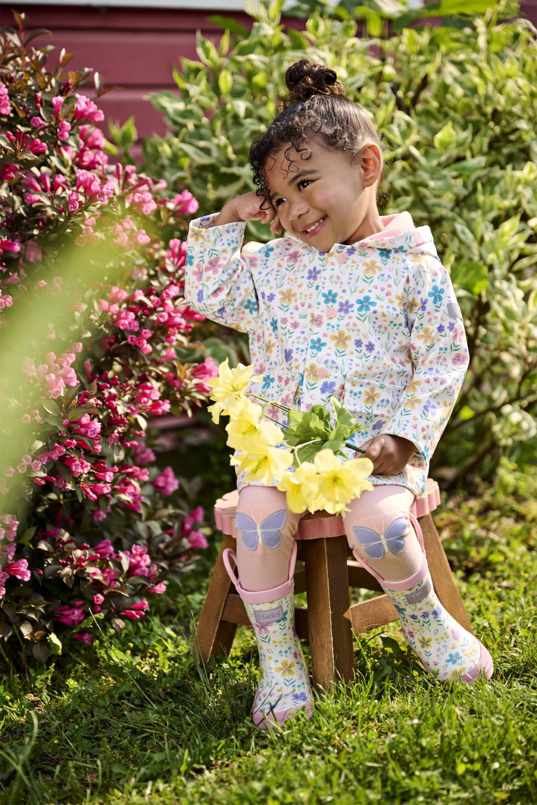 Hatley Little Garden Chicks Snap Raincoat