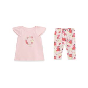 Guess Strawberry T-Shirt and Capri Legging Set