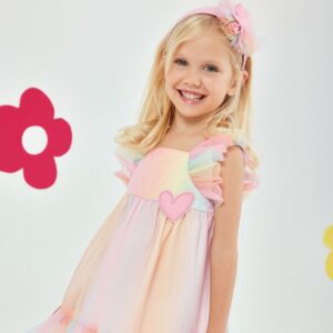 Agatha Ruiz De La Prada Baby Rainbow-Coloured Tulle Dress