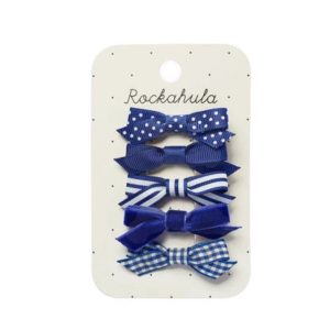 Rockahula School Bow Clip Set Blue